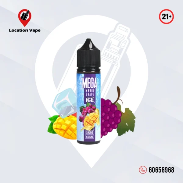 MEGA MANGO GRAPE ICE 3MG 60ML