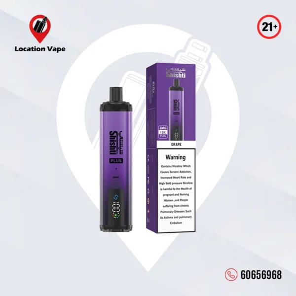 Shishti Plus grape 12000 puffs 3mg