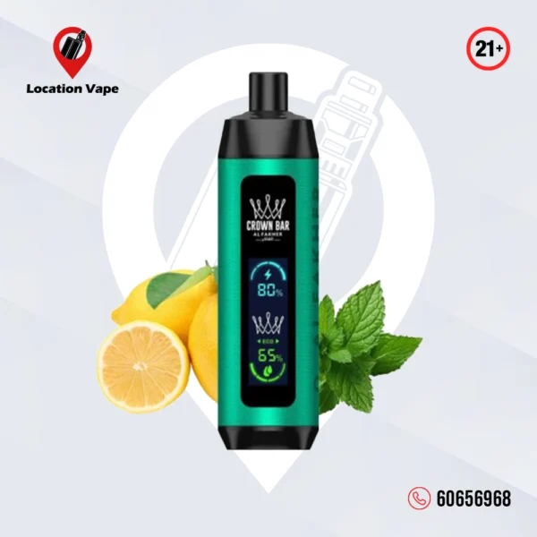 Al Fakher Crown Bar Pro 8000 puffs 5mg Lemon Mint