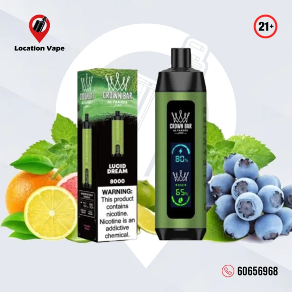 Al Fakher Crown Bar Pro 8000 puffs 5mg Lucid Dream