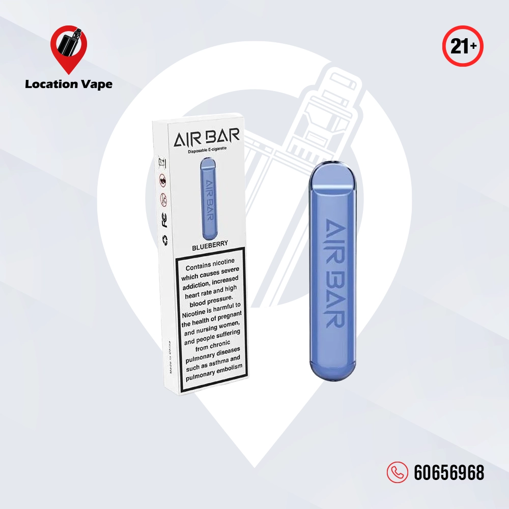 جهاز اير بار بلوبيري 45مج الأصلي 500 سحبة في متجر لوكيشن فيب الكويت.